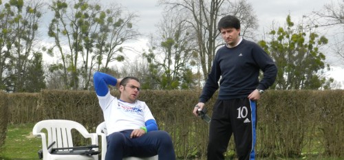 Rainer und Klaus am Trainingslager